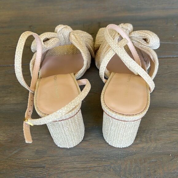 Anthropologie x Loeffler Randall Camellia Heels By Gold US 6.5 Rare Color! - Picture 4 of 7